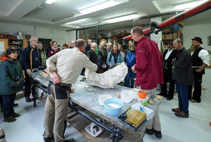 In der Münsterbauhütte. Foto: Elke Wickerath